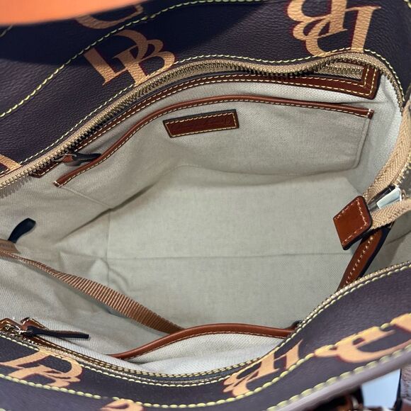 Dooney & Bourke Darla Monogram Pebble Leather Shopper - Picture 11 of 16